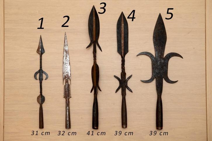 Lot objets africains - Afrique - pointe de lance - couteau, Antiek en Kunst, Kunst | Niet-Westerse kunst, Ophalen