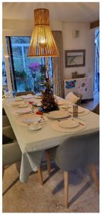 eettafel in travertin 120 x 200 cm, Huis en Inrichting, Tafels | Eettafels, Ophalen, Zo goed als nieuw, Vijf personen of meer