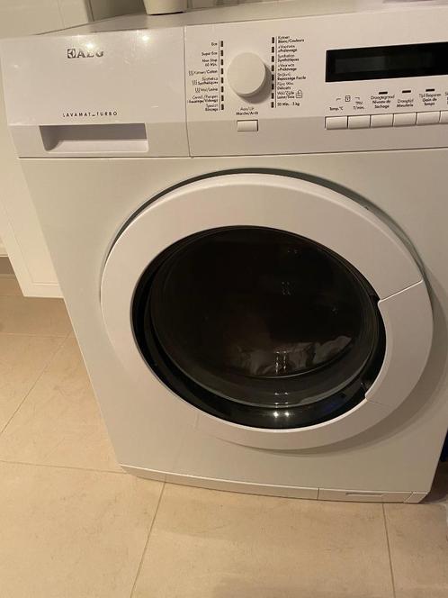 Lave-seche linge AEG l 75480 WD, Elektronische apparatuur, Wasmachines, Zo goed als nieuw, Voorlader, 6 tot 8 kg, 85 tot 90 cm
