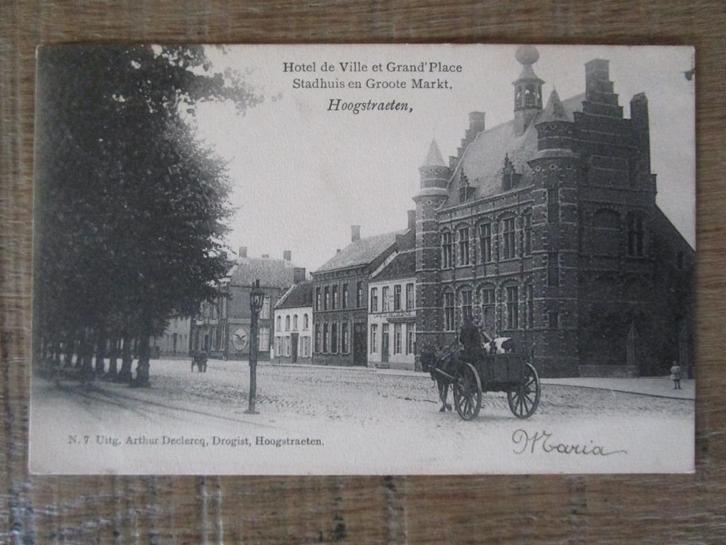 oude postkaarten Hoogstraten-Geel-Wiekevorst-Oostmalle, Verzamelen, Postkaarten | Themakaarten, Gelopen, 1920 tot 1940, Stad of Dorp