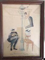 tekening uit 1918, Ophalen, Gebruikt