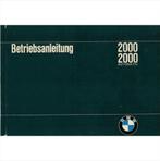 BMW 2000 Instructieboekje 1966 #1 Duits, Auto diversen, Handleidingen en Instructieboekjes, Ophalen of Verzenden