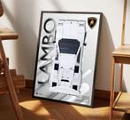 Lego Icon-poster - Lamborghini Countach 5000 (30x40 cm), Kinderen en Baby's, Speelgoed | Duplo en Lego, Ophalen, Zo goed als nieuw