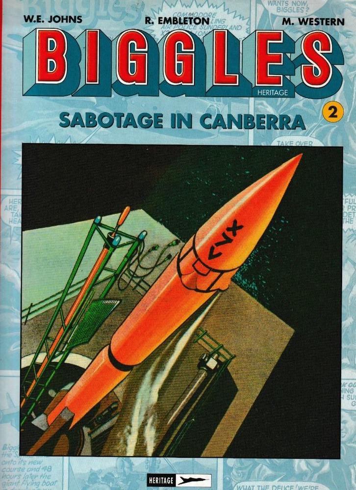 Strip Biggles Heritage nr. 2 - Sabotage in Carberra., Boeken, Stripverhalen, Verzenden