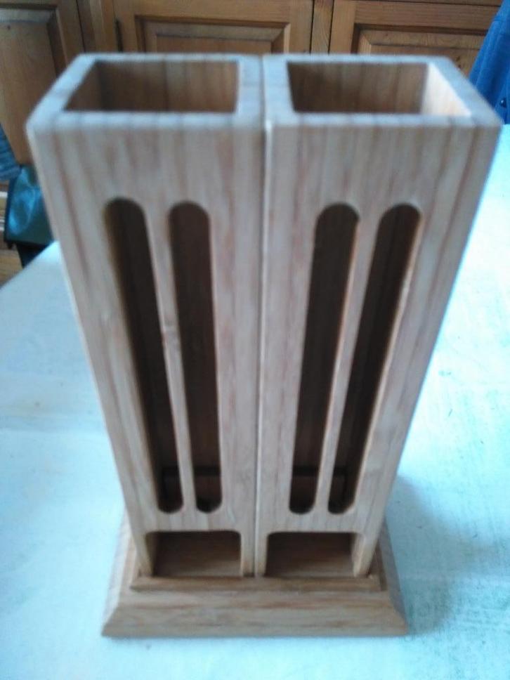 distributeur à capsules Nespresso en bois artisanal 2 tubes, Electroménager, Cafetières, Neuf, Autres modèles, Enlèvement ou Envoi