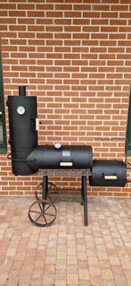 Oklahoma Bbq 6mm dik staal in goede staat, Ophalen, Gebruikt, Zie foto, Met accessoires