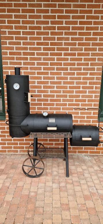 Oklahoma Bbq 6mm dik staal in goede staat, Enlèvement, Utilisé, Zie foto, Avec accessoires