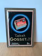 Oud zeldzaam reclamebord Tabak Gosset 1955, Verzamelen, Merken en Reclamevoorwerpen, Reclamebord, Gebruikt, Ophalen of Verzenden