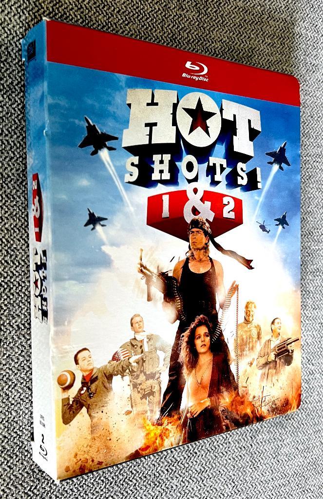 HOT SHOTS! 1 + 2 (CULTE) // "Coffret" 2 BLURAY // Comme NEUF, CD & DVD, Blu-ray, Comme neuf, Autres genres, Coffret, Enlèvement ou Envoi