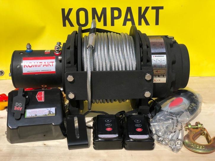 Hijslier 1,8 Ton 12 V 24V KOMPAKT ME 18 24,5mkabel 9.2mm, Auto diversen, Auto-accessoires, Nieuw, Ophalen of Verzenden