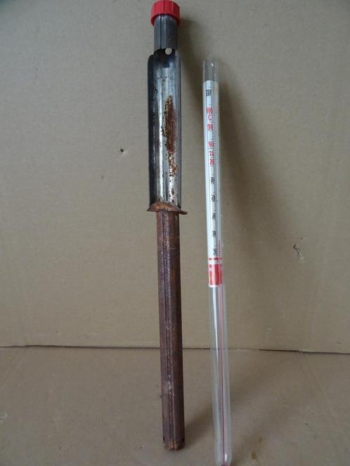 Curiosa vintage thermometer voor keuken of weckketel 43cm, Antiek en Kunst, Curiosa en Brocante, Verzenden