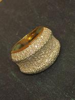 Massieve gouden band ring met diamanten 2,40kt, Ophalen of Verzenden, Zo goed als nieuw, Met edelsteen, Goud