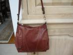 Bruin lederen handtas-crossover MOOIE STAAT, Ophalen, Bruin, Minder dan 40 cm, Minder dan 35 cm