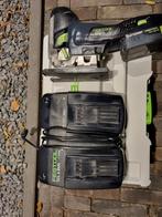 Festool decoupeerzaag psb420 met accu en dubbele lader, Ophalen of Verzenden, Zo goed als nieuw