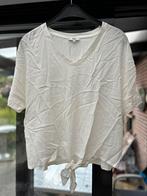 Blouse blanche taille unic avec noeud dans le bas, Ophalen of Verzenden, Gedragen