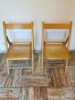 Vintage set van 2 klapbaar stoelen, Antiek en Kunst, Ophalen of Verzenden