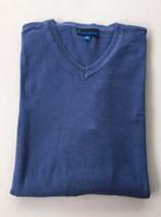 Blauwe V-hals trui heren, Maat 52/54 (L), Blauw, Ophalen of Verzenden, Zo goed als nieuw