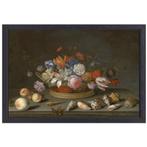 Tulpen, rozen en andere bloemen in een mand - Balthasar van, Nieuw, Print, 50 tot 75 cm, Oorspronkelijke maker