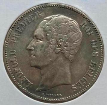 Argent 5fr 1851, Leopold 1, Belgique disponible aux enchères