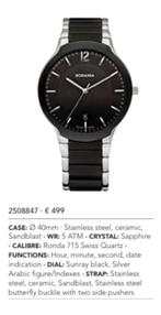 Rodania Mannenhorloge - NIEUW, Ophalen of Verzenden, Nieuw, Polshorloge