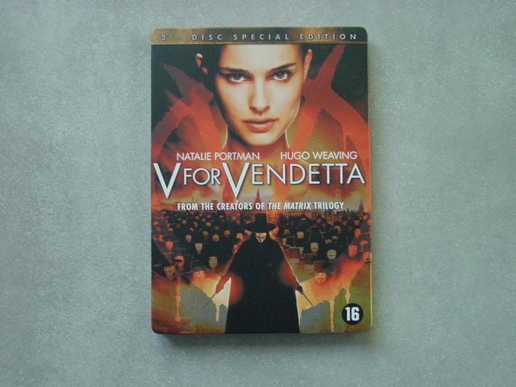 V for Vendetta ( 2x DVD Steelcase Edition)., Cd's en Dvd's, Dvd's | Science Fiction en Fantasy, Ophalen of Verzenden