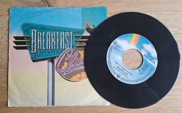 Breakfast Club - Right On Track, Cd's en Dvd's, Vinyl Singles, Gebruikt, Single, Pop, 7 inch, Ophalen of Verzenden
