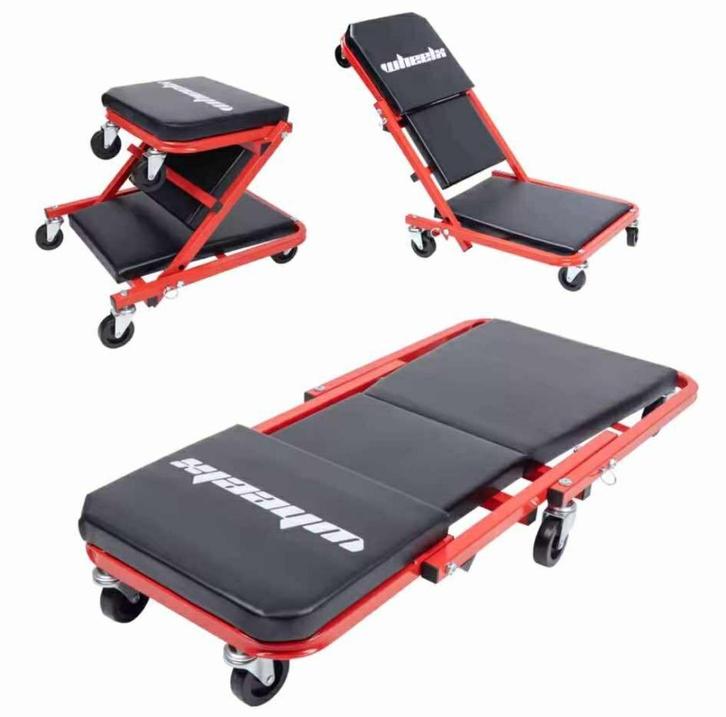 Siège mécanique roulant 3 en 1 chaise de garage pliable NEUF, Autos : Divers, Outils de voiture, Neuf, Enlèvement ou Envoi