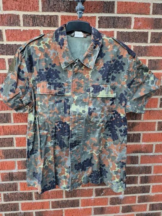 Flecktarn Bundeswehr jas - maat XL/XXL (60L), Verzamelen, Militaria | Algemeen, Ophalen