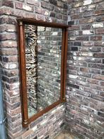 antieke spiegel 121 x 80 x 10  - oude geslepen glasplaat, Antiek en Kunst, Ophalen, Rechthoekig, 50 tot 100 cm, 100 tot 150 cm