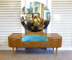Prachtige midcentury retro vintage kaptafel, Ophalen, 100 tot 150 cm, Zo goed als nieuw, Retro vintage midcentury