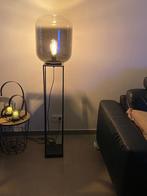 Vloerlamp Diana met zwart rookglas, Maison & Meubles, Lampes | Lampadaires, Comme neuf, Métal, Modern, Enlèvement
