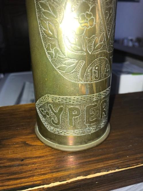 trench art WOI-granaathuls (2stuks), Verzamelen, Militaria | Algemeen, Ophalen of Verzenden