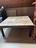 Marmeren salontafel B85 L85 H37, Huis en Inrichting, Tafels | Salontafels, Ophalen, Overige materialen, Gebruikt, 50 tot 100 cm