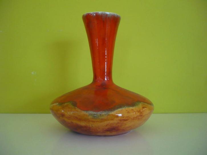 Mooie vintage fat lava vaas, Antiek en Kunst, Antiek | Vazen, Ophalen of Verzenden