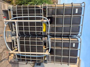 Ibc vaten 1000 liter zwart, 150 litres ou plus, Comme neuf, Synthétique, Enlèvement