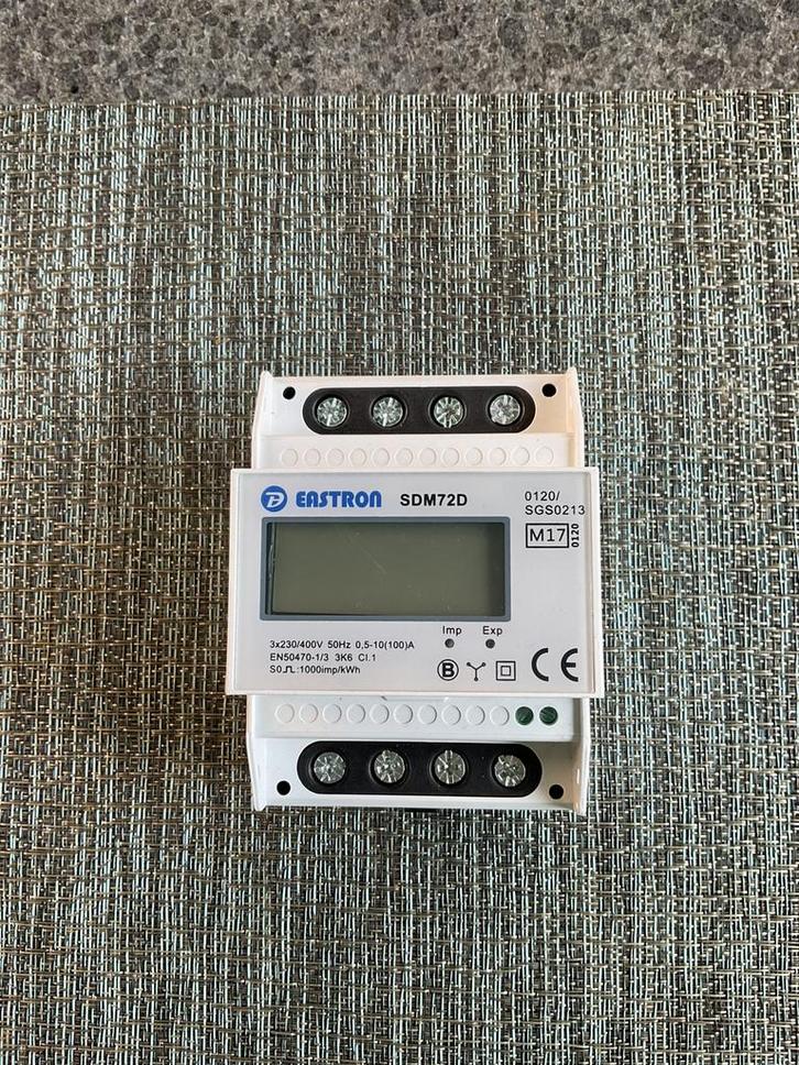 Eastron SDM72D energie-en vermogensmeter, Doe-het-zelf en Bouw, Elektriciteit en Kabels, Ophalen