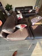 lederen salon (Maxdivani), Huis en Inrichting, Ophalen, Gebruikt, 150 tot 200 cm, Rechte bank