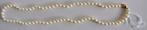 Collier perles de Majorque blanches 50 cm, fermoir plaqué or, Enlèvement ou Envoi, Blanc, Neuf, Pierre ou Minéral