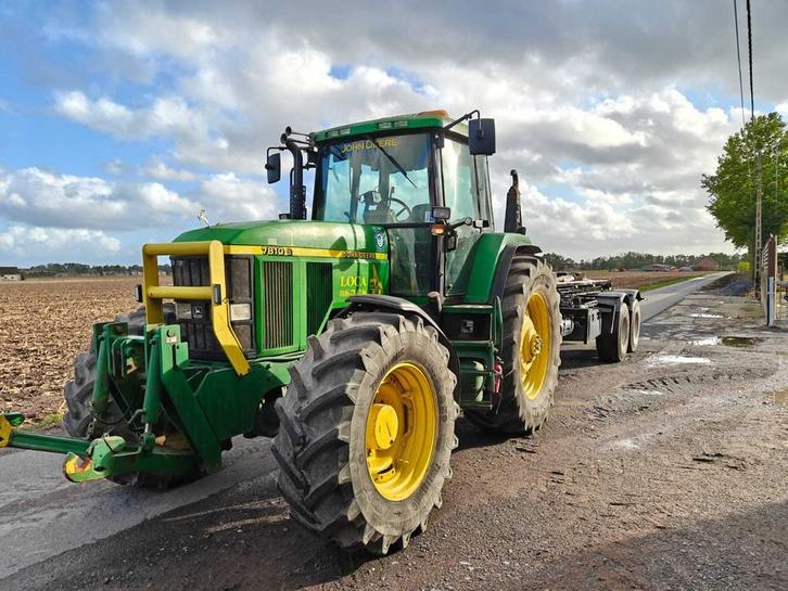 1993 John Deere 7810S mét BVC containerhaaksysteem V24, Zakelijke goederen, Landbouw | Tractoren, John Deere, Gebruikt