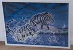 PUZZEL WITTE TIJGER INGEKADERD - "DECO", Ophalen