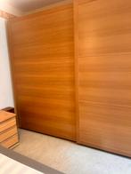 Grande armoire coulissante en bois clair – Excellent état, Maison & Meubles, Armoires | Penderies & Garde-robes, Enlèvement, Comme neuf