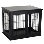 Honden Bench met 2 deuren Zwart, Verzenden, Nieuw