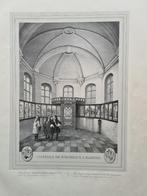 1847 - Mechelen / voormalige Sint-Romboutskapel 42 x 53 cm, Antiquités & Art, Art | Eaux-fortes & Gravures, Envoi