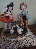 Spaans koppeltje met zwanen, Ophalen