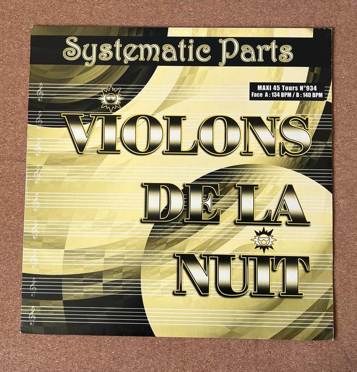 Systematic Parts – Violons De La Nuit (1998 Big Mix), Cd's en Dvd's, Vinyl | Dance en House, Gebruikt, Techno of Trance, 12 inch