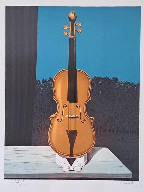 René Magritte - lithographie couleurs - Un peu de l'âme des, Antiquités & Art, Art | Lithographies & Sérigraphies, Enlèvement ou Envoi