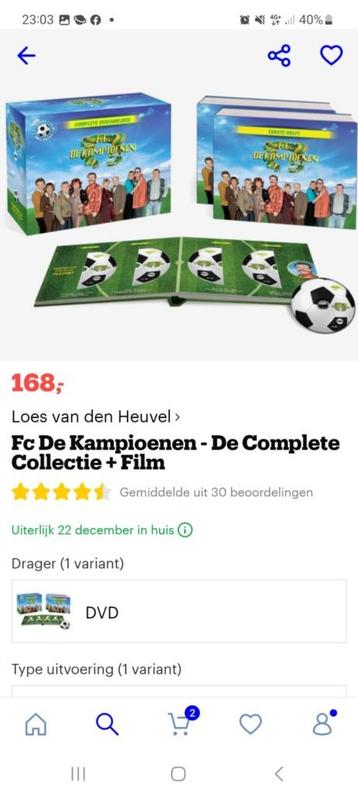 Dvd box + 2 films FC KAMPIOENEN nieuw, Cd's en Dvd's, Alle leeftijden, Ophalen of Verzenden, Nieuw in verpakking, Film