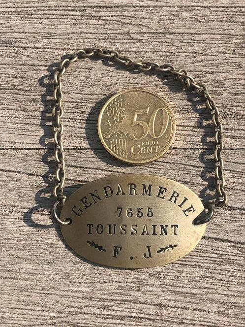 Gendarmerie id tag bracelet ww1 abl 1914-1918, Verzamelen, Militaria | Algemeen, Ophalen of Verzenden