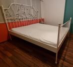 Bed met lattenbodem 160x200, Huis en Inrichting, Slaapkamer | Bedden, Ophalen, Wit, Tweepersoons, 200 cm