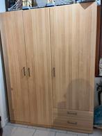 Armoire 3 portes avec tiroirs, 100 à 150 cm, Utilisé, Autres essences de bois, 50 à 75 cm